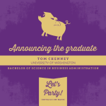 When Pigs Fly Graduation Invitation by InviteShop.com.